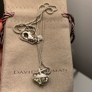 Cable Wrap Necklace with Prasiolite